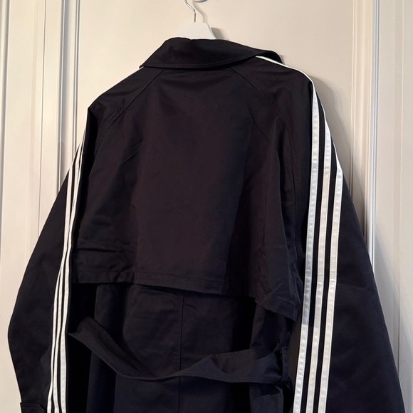 NWT Adidas | Black Long Trench Coat - Medium but VERY oversized like Large - Picture 6 of 17